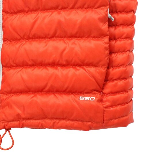 The North Face Orange Puffer Vest 550 Down Fill Small - Picture 4 of 7